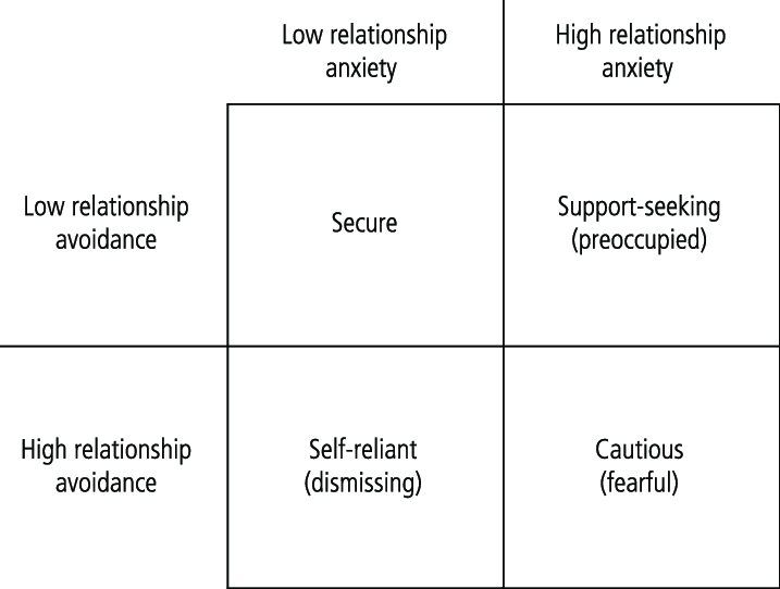 Attachment secure avoidant Avoidant vs